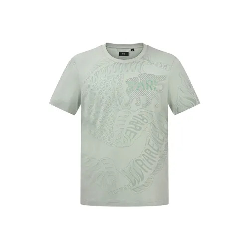 RARE Короткий рукав T-рубашка мужская светло-зеленая