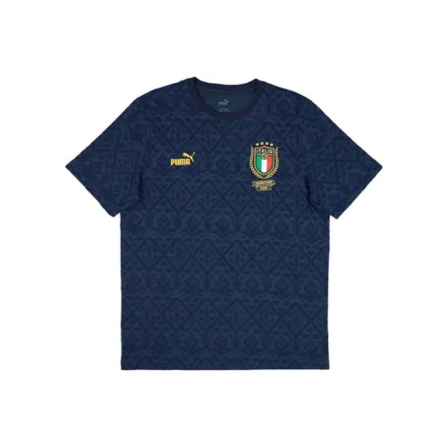 PUMA Blue Men's T-Shirts PUMA Синий Мужские Футболки