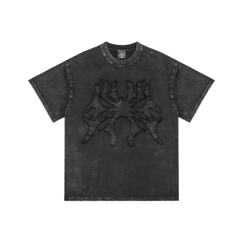 PILOTDRAGON Американские Короткие Рубашки с Коротким Рукавом Унисекс Мытый Серый