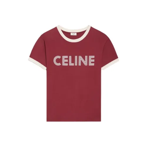 Celine Виноградный Красный Мужские T-рубашки