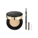 Двухкомпонентный комплект: Воздух Амортизация W02 Естественный + Лезвие-образная кисть для бровей карандаш 02 Темно-коричневый