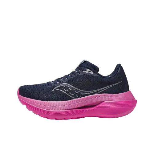Saucony Endorphin Trainer Slip-resistant Abrasion-resistant Low-top Training Running Shoes Women's Black Purple Pink