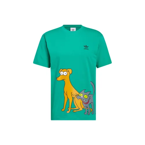 Adidas Originals x The Simpsons Рубашка с рукавом-трубкой мужская зеленая