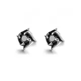 Серьги с зажимом "Лунный свет" с блестящим розовым (Ветряные мельницы)