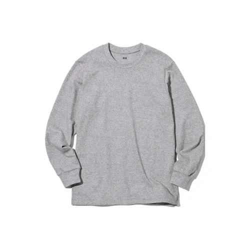 UNIQLO Дымчатый Серый Унисекс T-рубашки