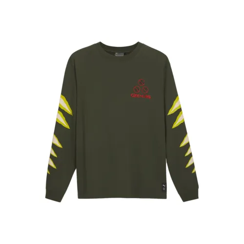 PUMA T-рубашка с длинным рукавом HOOPS x GREMLINS T-рубашка мужская персиковый золотой зеленый