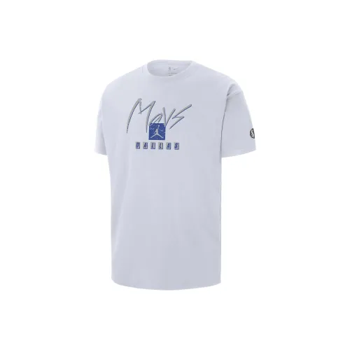 Nike Dallas Mavericks Courtside Statement Edition T-Shirt Dallas Mavericks Мужской Белый
