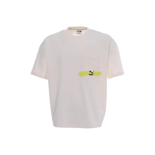 PUMA Graphic Boxy Graphic Boxy Tee T-Shirt Мужская Белая