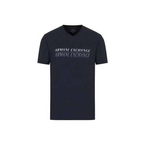 ARMANI EXCHANGEAE SS23 T Рубашка Мужская Темно-синяя