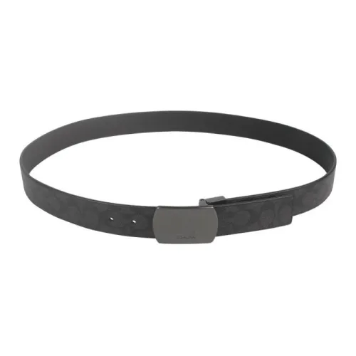 COACH Кожа Ремень Мужской Серый 3,8 см