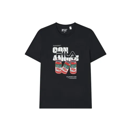 FILA ORIGINALE Глубокий черный Мужская футболка с коротким рукавом