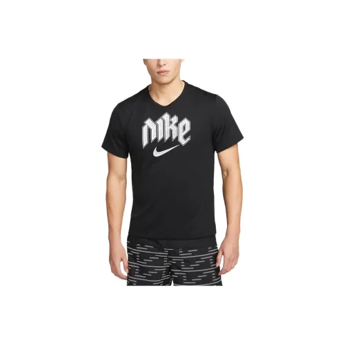 nike Dri FIT RUN Division MILER T Рубашка Мужская Черная