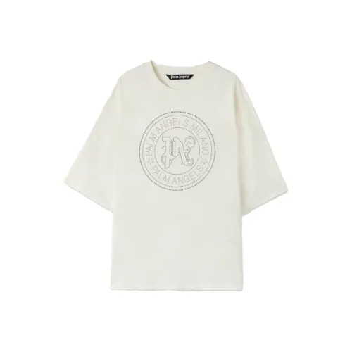 PALM ANGELS Белая Мужская Футболка