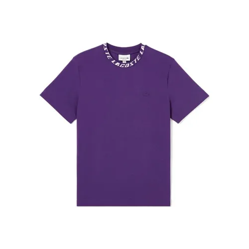 LACOSTE Мужские фиолетовые T-рубашки