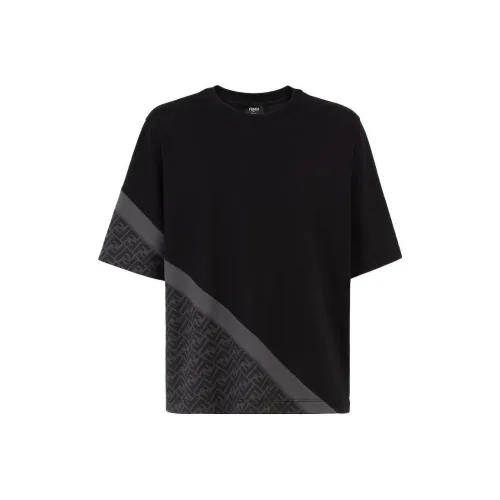 Fendi Черные Мужские T-Рубашки