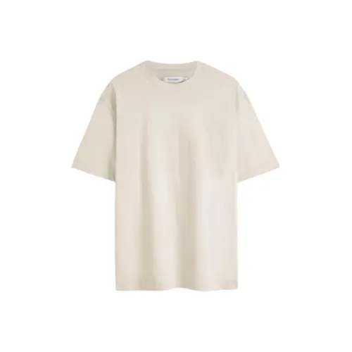 Calvin Klein T-рубашка унисекс цвет яичная скорлупа