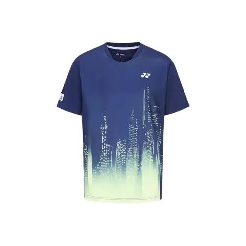 YONEX T-Shirt Унисекс Темно-синий Деним
