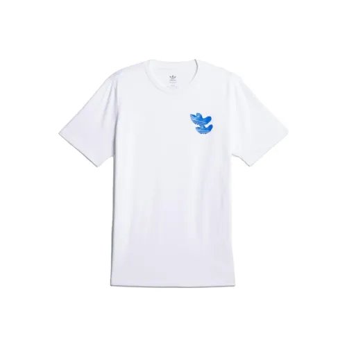 Adidas Originals Shmoofoil Monument Короткий рукав Tee T-рубашка Мужская Белая
