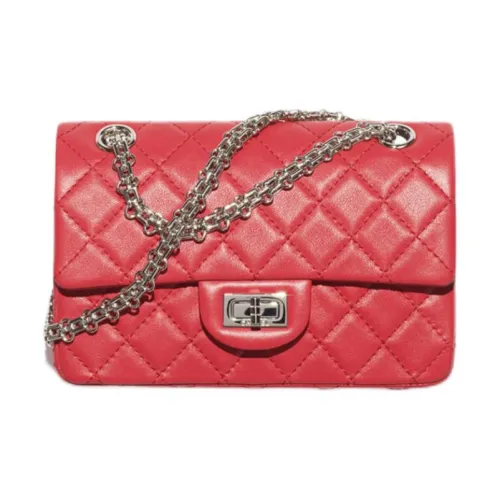 CHANEL Сумка через плечо из телячьей кожи мини-сумка женская темно-красный