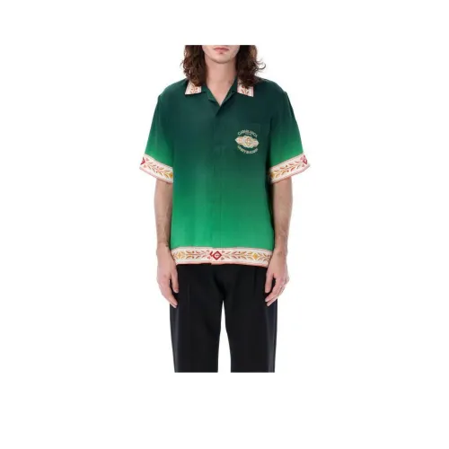 CASABLANCA Зеленый Мужской T-Рубашки