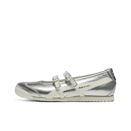 Onitsuka Tiger MEXICO 66 Повседневный Низкий Топ Серебряный Женский
