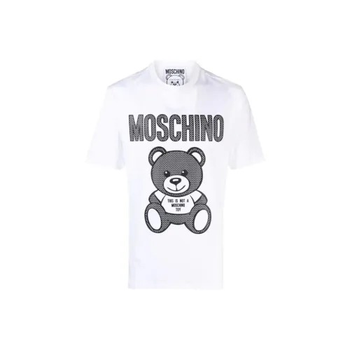 MOSCHINO Белая Мужская T-Рубашка