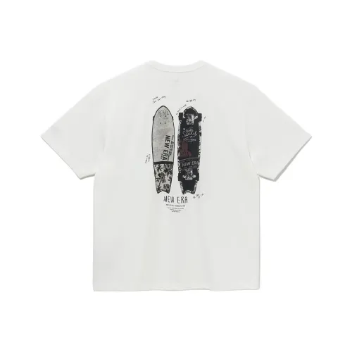 New Era T-Shirt Унисекс Серый Белый
