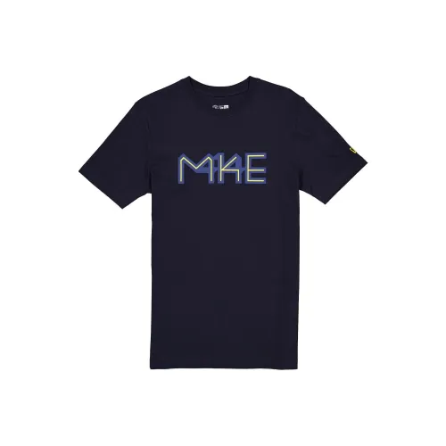 New Era Milwaukee Brewers T-Shirt Унисекс Морской Синий