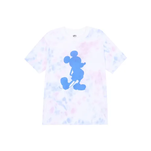 UNIQLO Рубашка с оборванным рукавом унисекс небесно-голубой