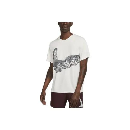 nike Dri FIT UV RUN Division MILER T Рубашка Мужская Phantom