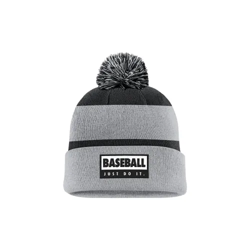 nike Акриловые шапки-бини унисекс серые