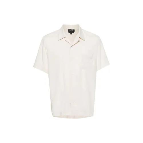 A.P.C. Joint Paragraph Бежевый Мужской T-Рубашки