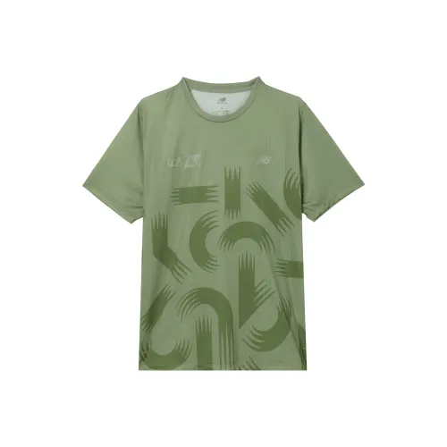 New Balance NB Athletics T-Shirt Мужская Темный Перидот