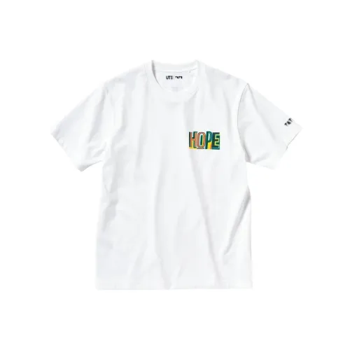 UNIQLO Белая унисекс футболка