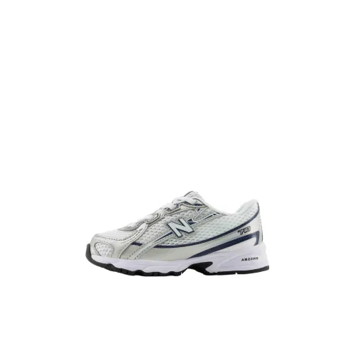 New Balance NB 740 Амортизация и Дышащий Низкий Топ Обувь для малышей Белый Серебряный Младенец и Малыш