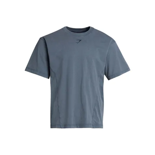 GYMSHARK T Рубашка Мужская Титан Синий
