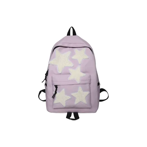 BUBM Нейлон Рюкзак Стандартный Унисекс Черный Белый Светло-фиолетовый Темно-синий Синий Павлин