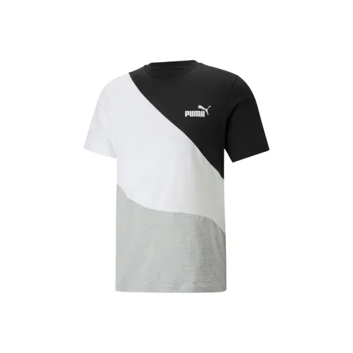 PUMA Стандартная футболка мужская светло-меланжевый серый