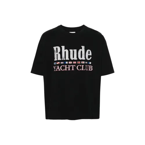 RHUDE Черные Мужские T-Рубашки