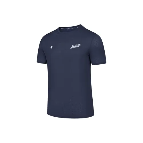 QIAODAN Feiying Бег Т-Рубашка Мужская Нова-Синий