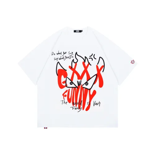 GXXX Белая унисекс футболка