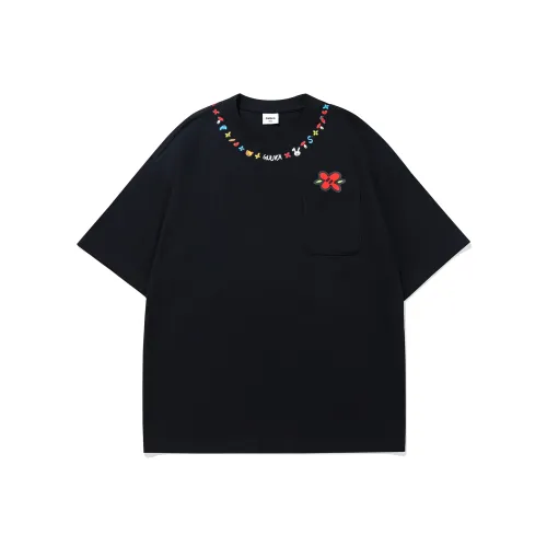 Guuka x AGAHO Короткий рукав T-рубашки Мужской Черный