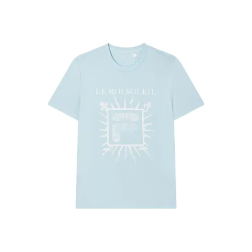 FILA SS24 T Рубашка Мужская Нефритовая Небесно-Синий