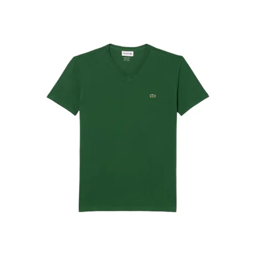 Рубашка T с коллаборацией LACOSTE Мужская Сосново-зеленая