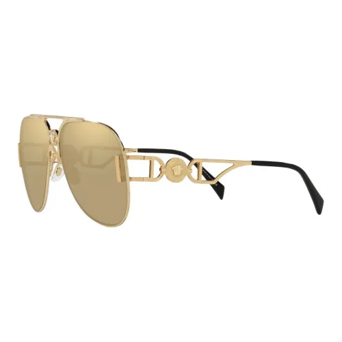 FANSIZHE Металл Aviator Солнцезащитные очки Унисекс Золото