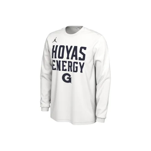 Джордан Georgetown COLLEGE T Рубашка Мужская Белая