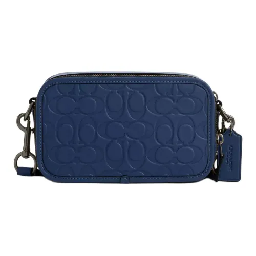 COACH WyattSignature Smooth Calfskin Сумка через плечо Mini Мужская Blue