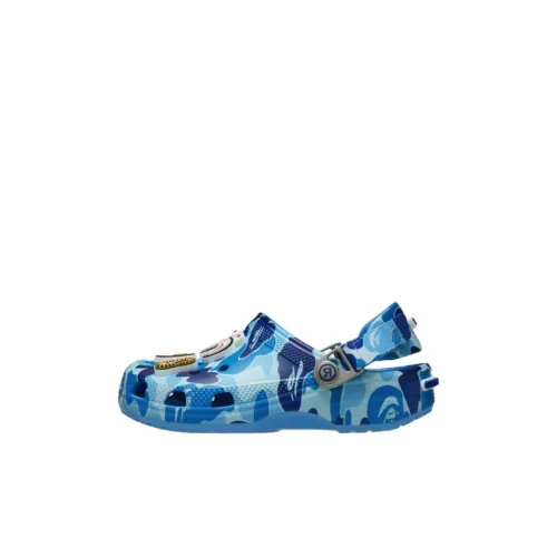 Crocs Сабо Камуфляжный Синий Женские