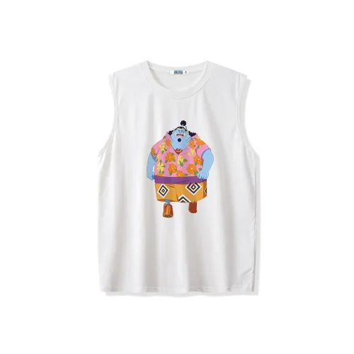 ONE PIECE Students Sleeveless Tank Top Men's Solid Color Basic