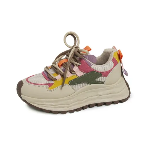 Green Feet Устойчивый к истиранию Bottom Resistant MID Топ Толстая подошва Кроссовки Женские